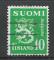 FINLANDE - 1952 - Yt n 384 - Ob - Armoiries 10m vert