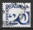 BRESIL - 1972 - Yt n 1028a - Ob - Srie courante chiffres ; 20c bleu