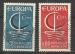 France 1966; Y&T n 1490-91; 0,30F & 0,60F Europa, bleu & rouge
