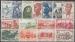 AOF 15 timbres entre n 24 et 42 de 1947 neufs ou oblitrs