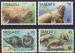 Srie de 4 TP neufs ** n 797/800(Yvert) Vanuatu 1988 - WWF, le dugong