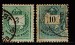 Hongrie 1881 - YT 19-21 - oblitr - lettre chiffre color