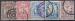 DANEMARK mission locales 5 timbres oblitrs
