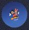 Pastille Autocollante Disney Mickey et Minnie diamtre 2 cm