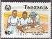TANZANIE N 494 de 1989 avec oblitration postale