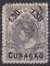 1899 CURACAO obl 28 dent abime