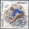 Monaco 1980 - J.O. de Moscou: gymnastique fminine, obl. ronde - YT 1218 