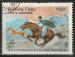 Timbre PA oblitr n 298(Yvert) Burkina Faso 1985 - Equitation, cavaliers