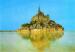 Le Mont St-Michel (50) - Vue gnrale avec reflet sur l'eau