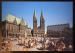CPM anime Allemagne BREMEN Marktplazt mit Rathaus Kirche BREME Place de la Mairie er l'Eglise