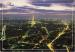 PARIS (75) - Vue gnrale panoram. au crpuscule, la Tour Eiffel & les Invalides
