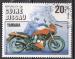 GUINEE BISSAU "les motos" n 340 de 1985 oblitr