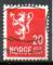 Norvge Yvert N121 Oblitr 1926 Armoiries 20 Rouge
