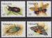 Srie de 4 TP neufs ** n 784/787(Yvert) Vanuatu 1987 - Insectes et papillons