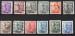 ESPAGNE : 12 timbres  " Gnral Franco"  - oblitr - 1939-1940