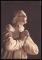 CPSM  ARS  La Statue de Cabuchet Le St Cur d'Ars en adoration devant le Saint Sacrement
