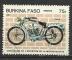 Burkina-Faso 1985; Y&T n 654; 75F centenaire de la moto, la Pope