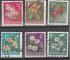Nelle Zlande 1967  6 timbres fleurs  oblitrs