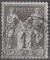 1877-80 83b oblitr 1c noir sur gris Sage N sous U - Beau timbre