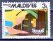MALDIVES - Timbre n°837 oblitéré