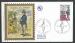 FRANCE - 1970 - Yt n 1632 , Enveloppe 1er jour ; Journe du timbre ; facteur de