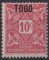 1921 TOGO TAXE n* 2