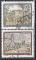 AUTRICHE "abbayes et monastres" les 2 timbres de 1990 oblitrs 