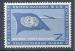 1957 NATIONS UNIES PA 7** Drapeau, avion deul, issu de srie