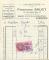 Facture Graineterie Ferdinand Saucy - Suresnes - 1939 - Timbre DA 1F20