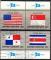 N.U./U.N. (New York) 1982 - Srie Drapeaux/Flags Set - YT 353-56/Sc 362-65  tab