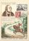Carte avec cachet commmoratif Journe du timbre 1956 - Montluon - 17/03/1956