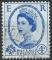 GRANDE BRETAGNE - 1958/65 - Yt n 332A - Ob - Elizabeth II 4p bleu