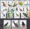 LAOS petit lot sympa de 16 oiseaux oblitrs  4ct le timbre!
