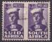 AFRIQUE DU SUD - 1943 - Effort de guerre  -  Yvert 137 & 143 oblitérés