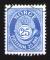 NORVEGE Oblitration ronde Used Stamp POSTFRIM 25 Corne Postale 25 ORE Bleu
