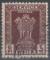 Inde/India 1950 - Timbre Service "Chapiteau colonne d'Asoka", obl. - YT S2 