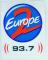 EUROPE 2 / 93,7 / AUTOCOLLANT / RADIO LOCALE