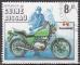 GUINEE BISSAU "les motos" n 338 de 1985 oblitr