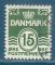 Danemark N418 15o vert oblitr