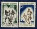 Rpublique du Dahomey 1963 - YT 192 (neuf) 194 (oblit) - jeux de l'amiti