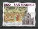 SAINT MARIN - 1995 - Yt n 1402 - Ob - 700 ans basilique Sainte Croix ; Florence