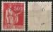 France perfo 1932; Y&T n 283g; 50c rouge; Paix type IV perfor petit CL 