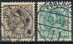 Danemark : n 222 et 223 o (anne 1933)