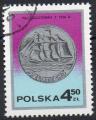 POLOGNE N 2358 o Y&T 1977 Journe du timbre (pices de monnaies)