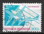 INDONESIE - 1992 - Yt n 1287 - Ob - 5 plan quinquennal ; avion