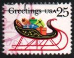 -U.A./U.S.A. 1989 - Nol/Christmas : luge & cadeaux - YT 1879 / Sc 2428 