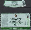 Belgique Lot 2 tiquettes Bire Beer Labels Straffe Hendrik Triple 2016 Wild
