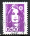 France Oblitr Yvert N2619 Bicentenaire Briat 0,50 Violet Rouge 1990