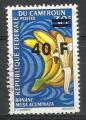 Cameroun 1972; Y&T n 533; 40F surcharg sur 30F; fruit, banane