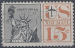 Etats Unis : Poste arienne n 58 oblitr anne 1959